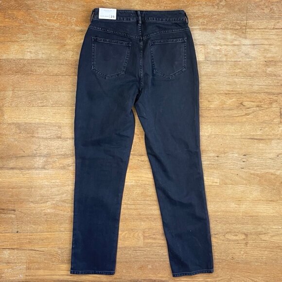 Pacsun Jeans Womens Size 25 NWT Faded Black Denim Mom Jean High Waist - Picture 3 of 4